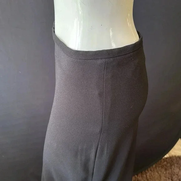 NWT bisoi- bisou Michele bohbot black maxi skirt size 6 deadstock
